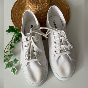 Superga Women's Classic White Sneakers